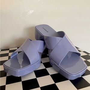 Torrid Jelly Criss Cross Heel Sandal Size 11